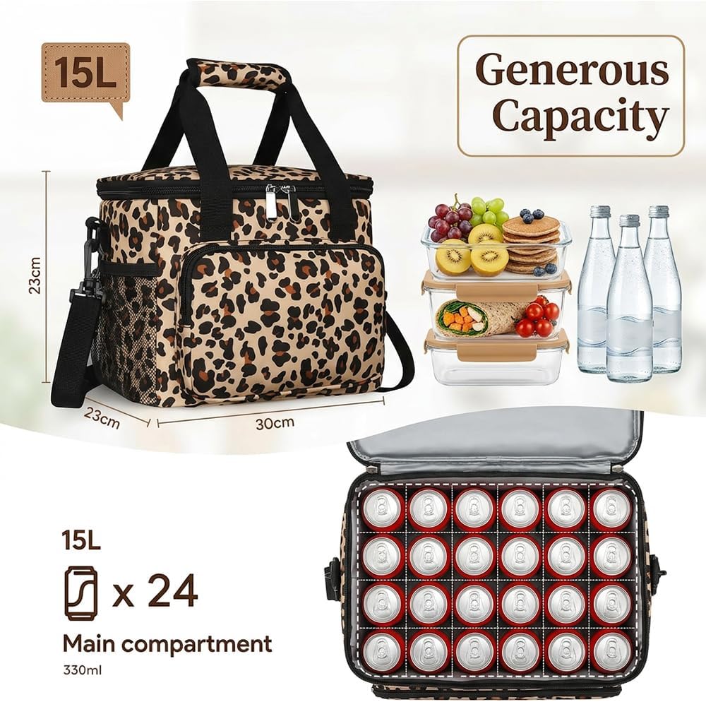 Morbuy Multifunktionale Kühltasche Lunchtasche, 16L Langlebige Kühltasche Faltbar Kühltaschen für Re