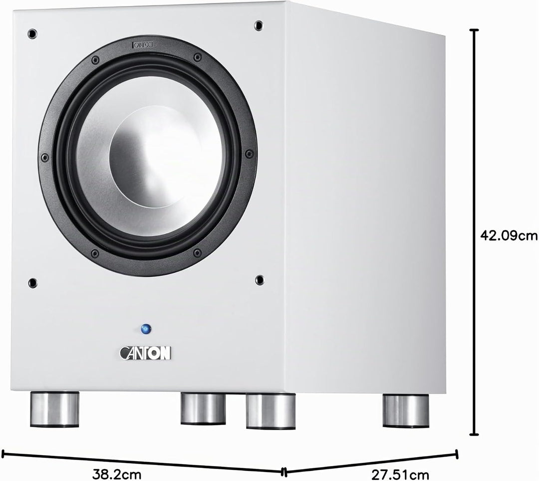 Canton SUB 8.2 aktiver Subwoofer (200/250 Watt) weiss (Stück)