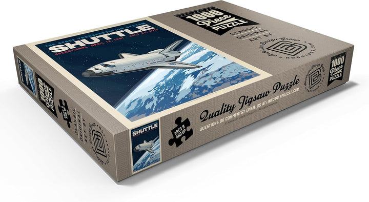 NASA 1981: Space Shuttle, Vintage Poster - Premium 1000 Teile Puzzle - MyPuzzle Sonderkollektion von