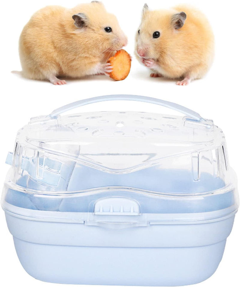 Pssopp Hamster-Tragekäfig, Tragbare Hamster-Tragetasche Kleintier-Tragetasche für Reisen Im Freien (