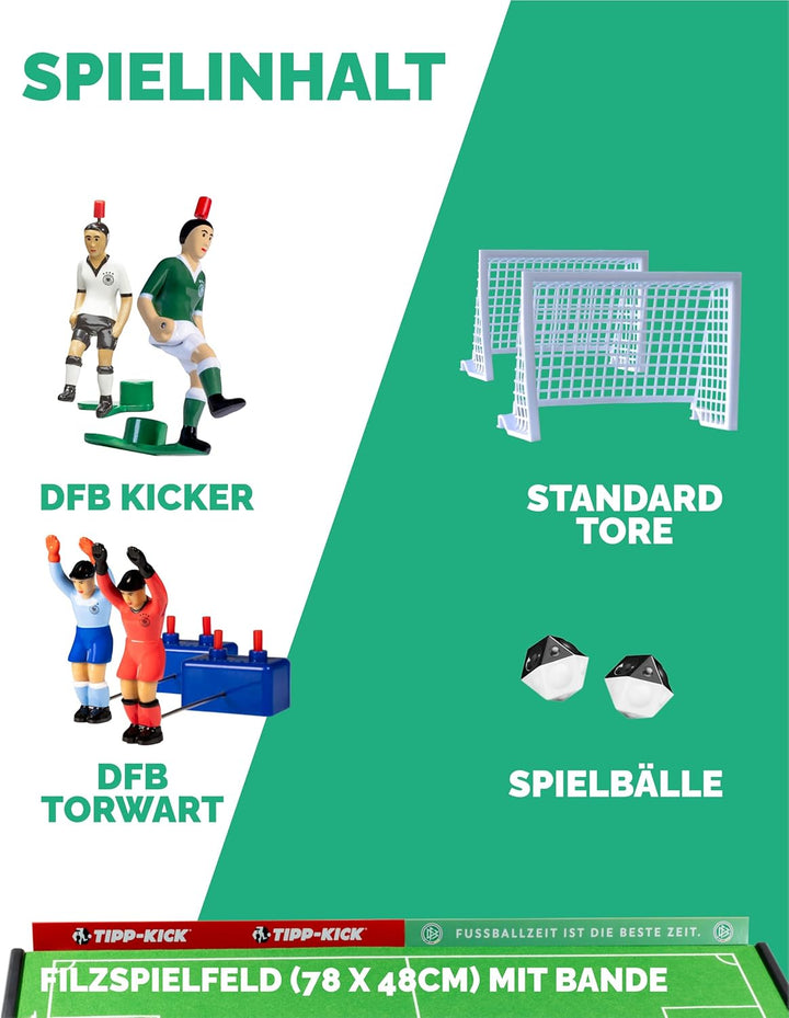 TIPP-KICK Spiel DFB Classic Tischfussball-Set 100 Jahre - Fussball-Spiel mit Spielern, Torwarten, Pl