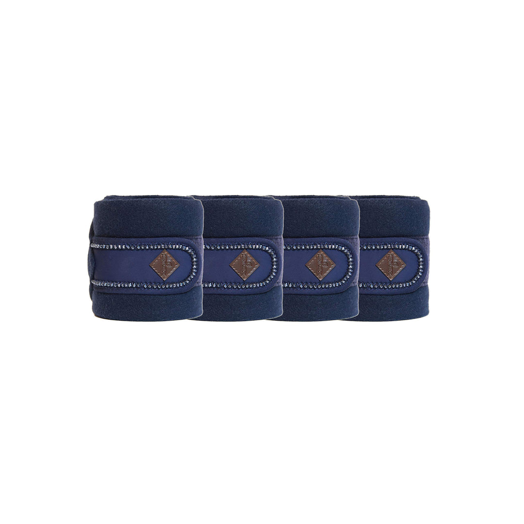 Kentucky Horsewear Polarfleece Pearls Bandagen, Farbe:Navy, navy