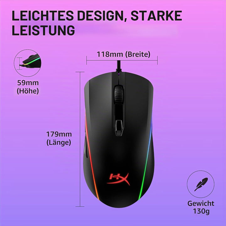 HyperX Pulsefire Surge – RGB Gaming Maus Pulsefire Surge - RGB Single, Pulsefire Surge - RGB Single