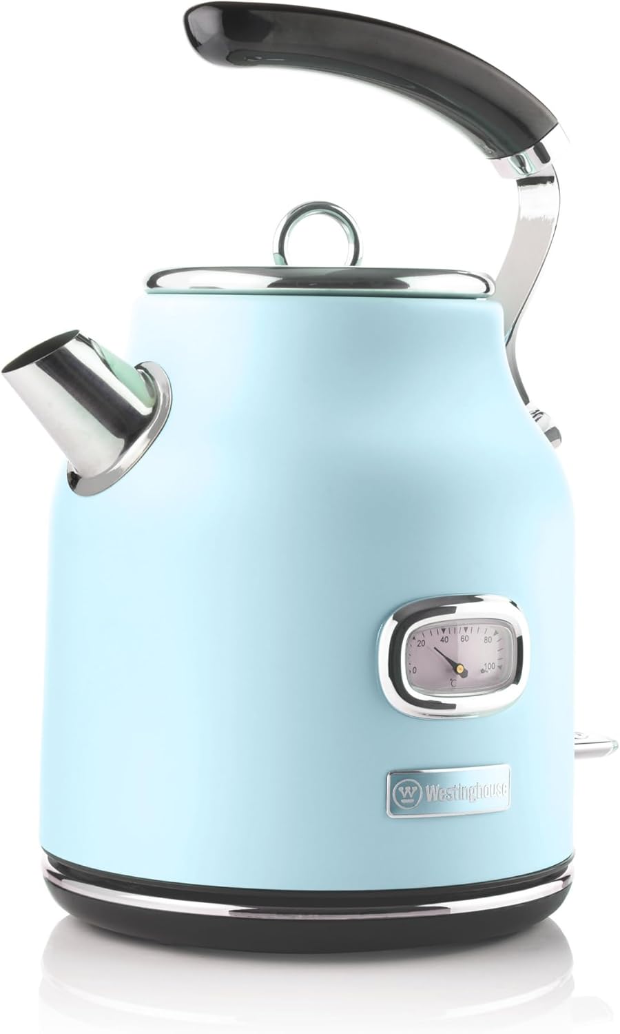 Westinghouse Retro Wasserkocher Kocher Für Wasser Mit Temperatur & Wasserstandsanzeige, Mit Kalkfilt