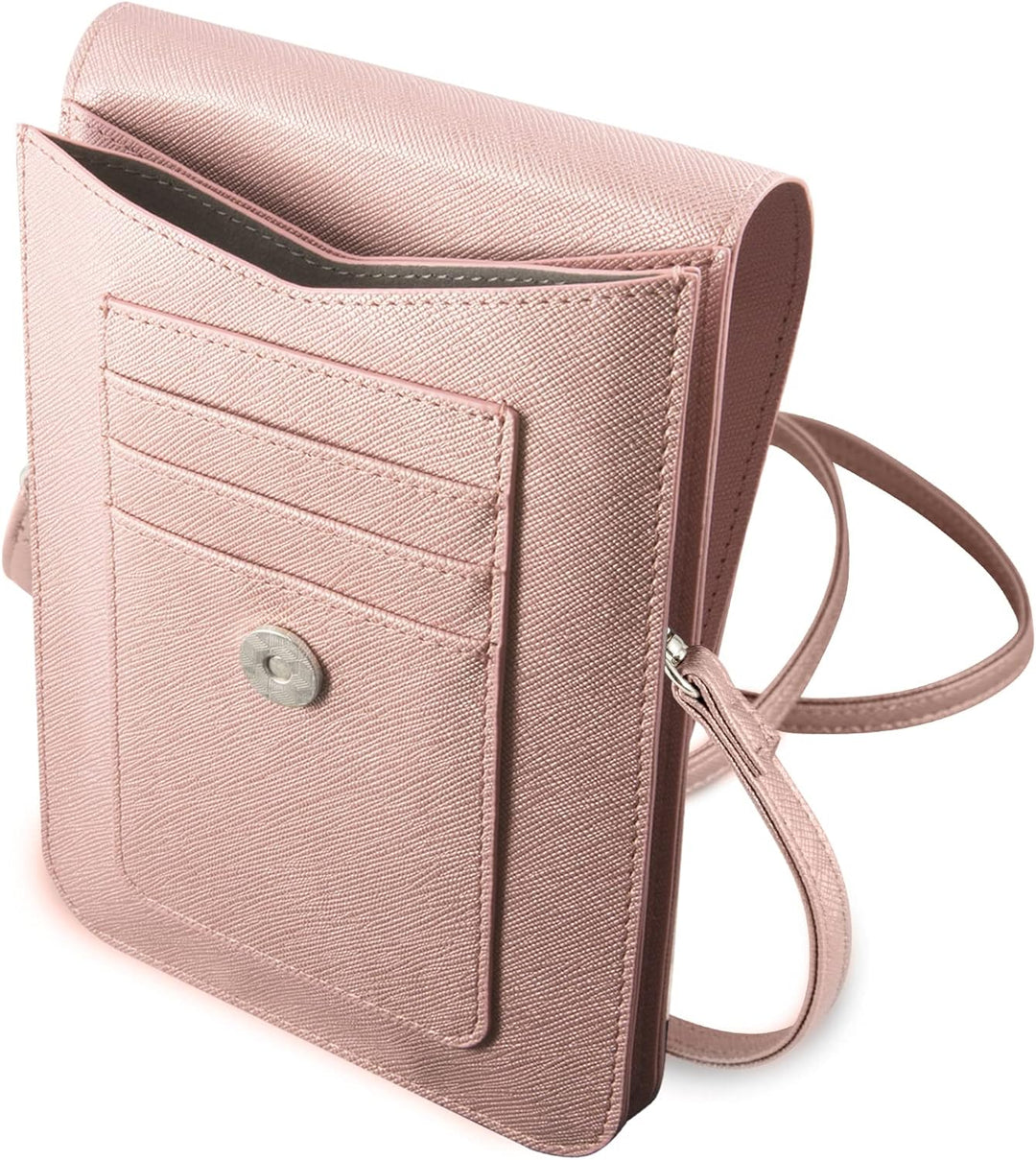 GUESS Unisex Tasche Guwbsatmgr Grau Saffiano Triangle Bi-Fold Wallet Rosa, Rosa