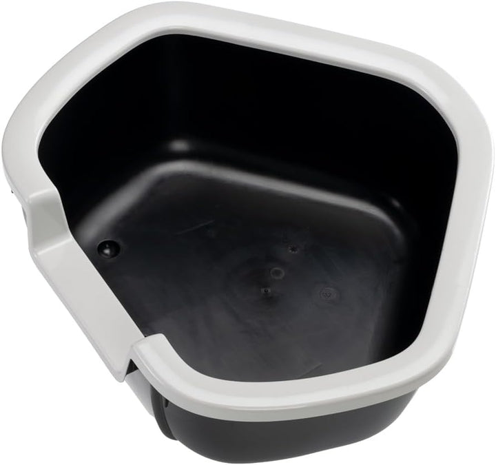 Ferplast Ecktoilette für Katzen offene Katzentoilette DAMA Eckkatzentoilette, widerstandsfähiger Kun