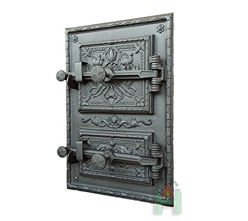 Sellon24® Backofentür Gusseisen Ofentür aus Gusseisen Pizzaofentür Revisionstür H3602