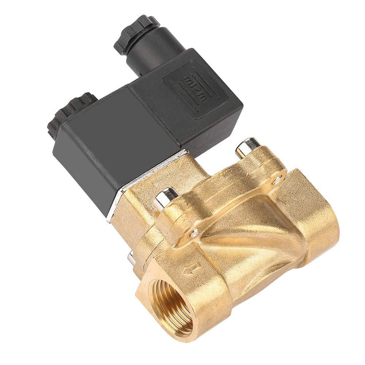 G 1/2" Magnetventil Stromlos geschlossen, Magnetventil DC 24 V Zwei Port Vorgesteuerte Luft Öl Wasse