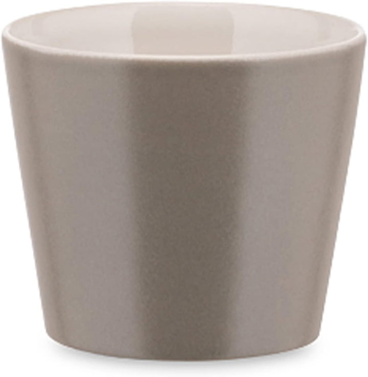 Alessi "Tonale", 4 Stück Mokka Obertasse Light Grey Grau, Grau