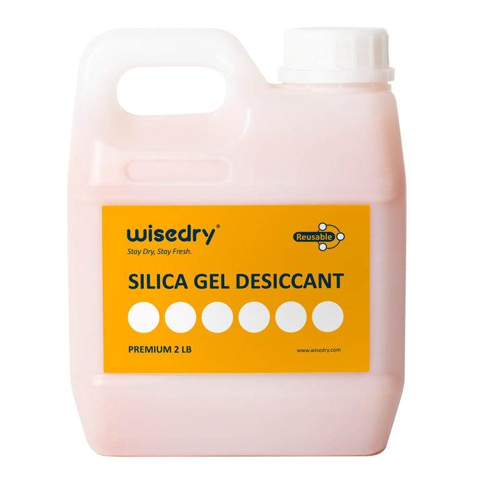 wisedry Kieselgel-Trockenmittelperlen, wiederverwendbar, mit Farbanzeige, Orange bis Grün,0,9 kg [2