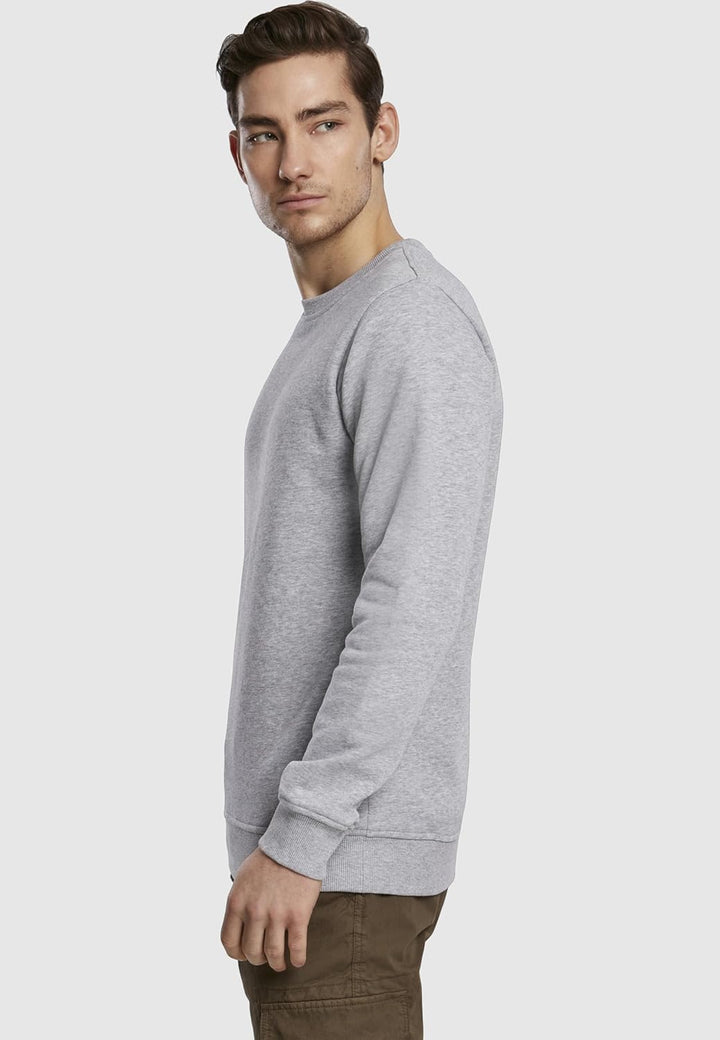 Urban Classics Herren Organic Basic Crew L Grau, L Grau