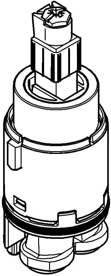 GROHE Kartusche (28 mm, mit keramischem Dichtsystem, mit Temperaturbegrenzer), 46580000 28 mm Für Ei