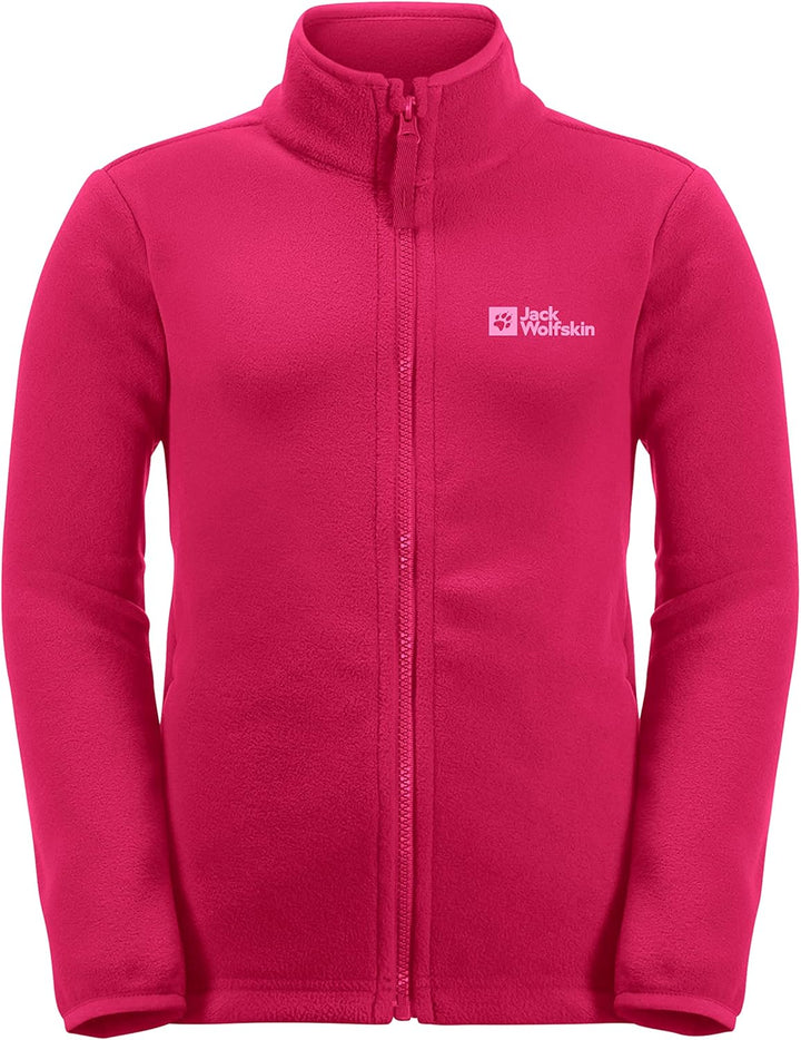 Jack Wolfskin Mädchen Taunus Jacket K Fleece-Jacke 104 Soft Pink, 104 Soft Pink