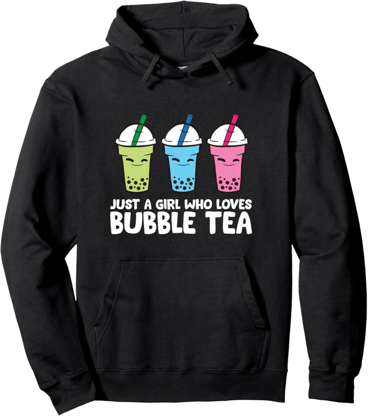 Nur ein Mädchen, das Bubble Tea liebt Pullover Hoodie