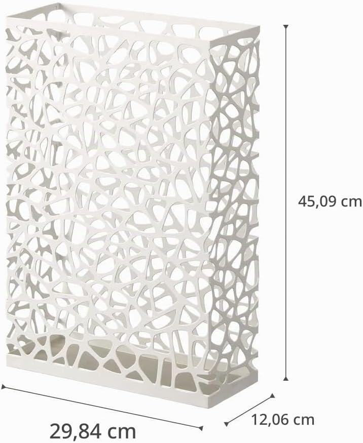 Umbrella Stand Nest rectangle - white Weiss, Weiss