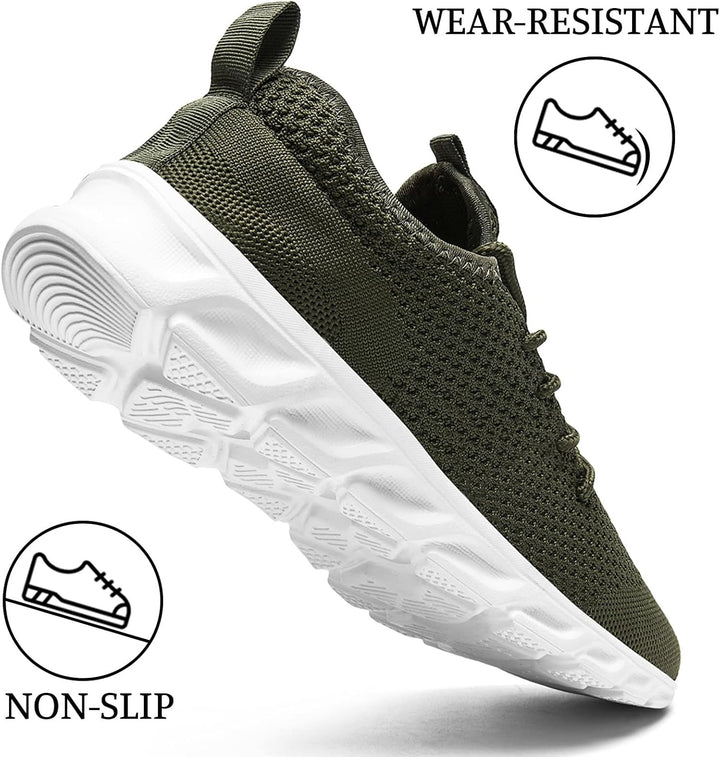 MGNLRTI Herren Sneaker Walkingschuhe Atmungsaktiv Strassenlaufschuhe Leicht Freizeit Sportschuhe für