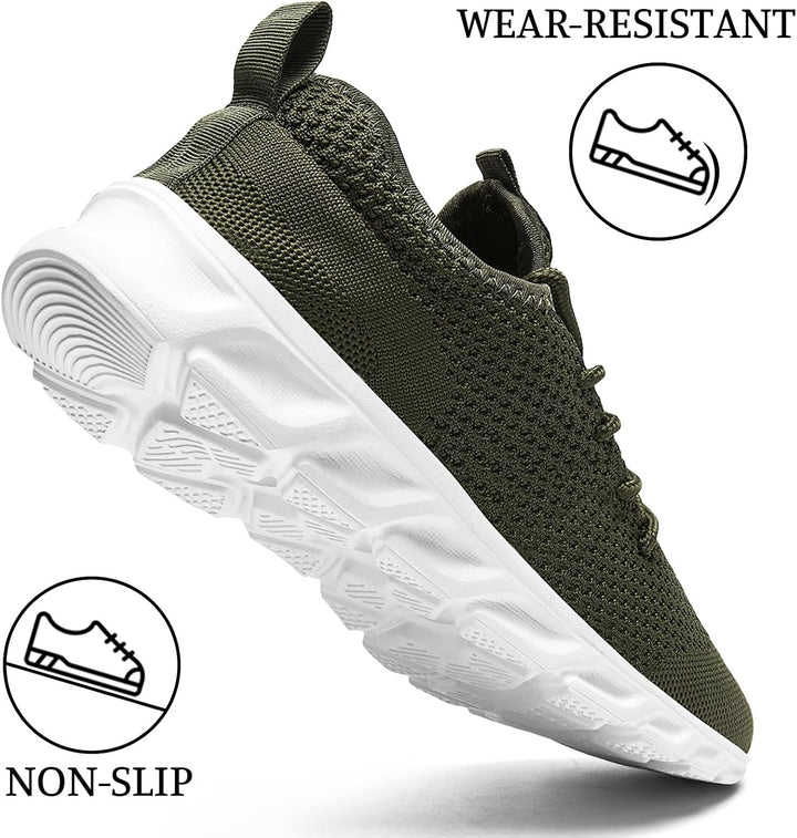 Herren Sneaker Walkingschuhe Atmungsaktiv Strassenlaufschuhe Leicht Freizeit Sportschuhe für Hallen
