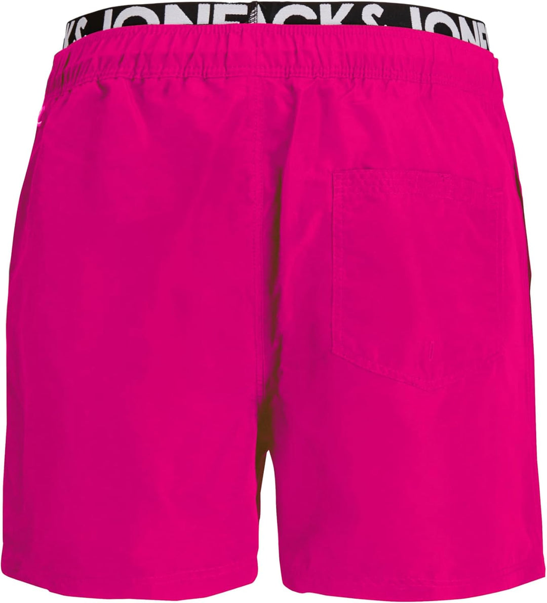 JACK &amp; JONES Herren Badehose Badeshort SPLICELOGO S M L XL XXL Schwarz Rot Orang L Rosa (Pink Gio),