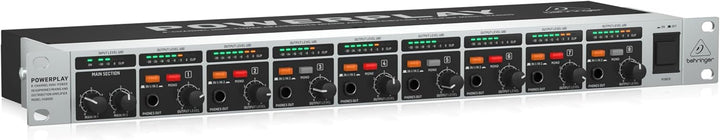 Behringer POWERPLAY HA8000 V2 8-Kanal-Hochleistungs-Kopfhörer-Misch- und Verteilverstärker, POWERPLA