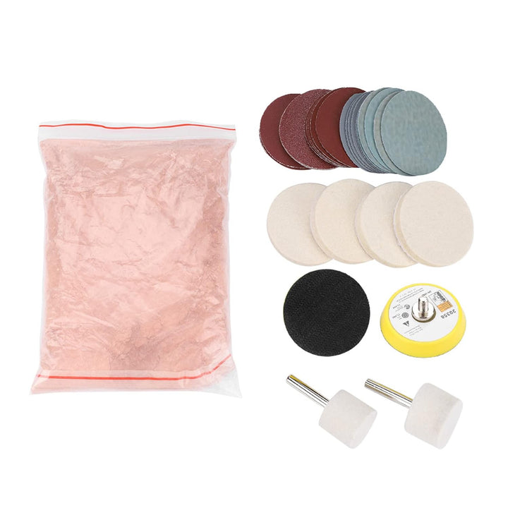 Schleifscheiben Glaspolier Kit Kratzer Entfernungs Set Ceric Dioxide Polish Pads Filz für Kreissands