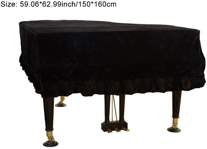 Grand Piano Keyboard Cover Anti -Scratch Piano Cover Gold Samt Klavierdeckel Klavier Schutzstoff Kla