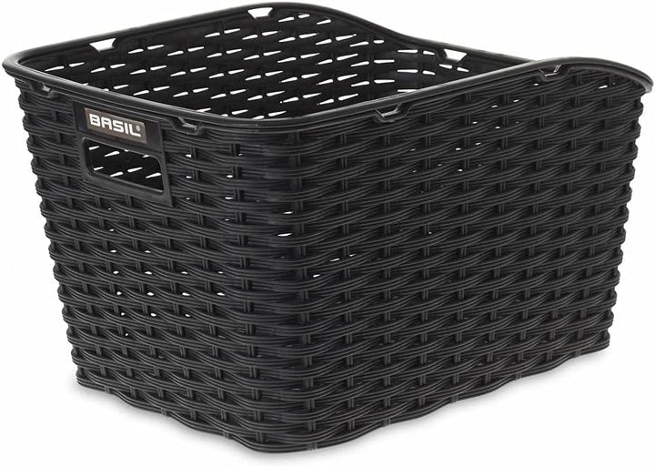 Basil Weave WP Hinterradkorb Schwarz, Schwarz