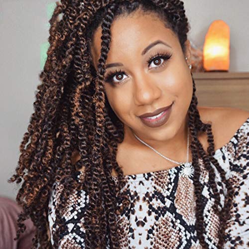 Beyond Beauty 3 Pack Spring Twist Ombre Farben Häkelzöpfe Synthetisches Geflecht Haarverlängerungen