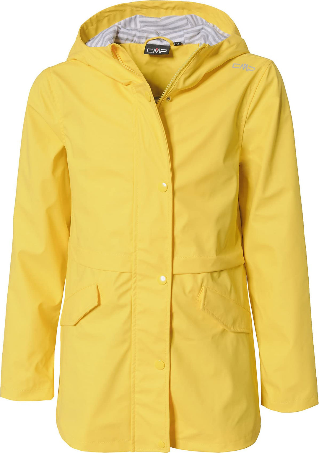 CMP Unisex Kinder Kinder-regenjacke mit Fester Kapuze Jacke 116 Gelb, 116 Gelb