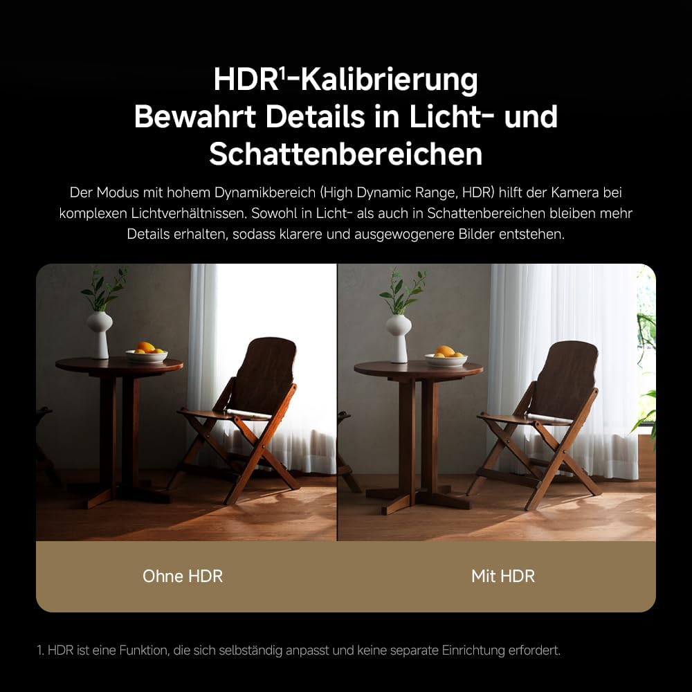 XIAOMI C701 4K 8MP Schwenk/Neige Innenkamera WLAN Überwachungskamera 360°-Abdeckung KI-Erkennung Nac