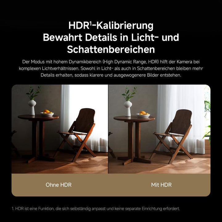XIAOMI C701 4K 8MP Schwenk/Neige Innenkamera WLAN Überwachungskamera 360°-Abdeckung KI-Erkennung Nac