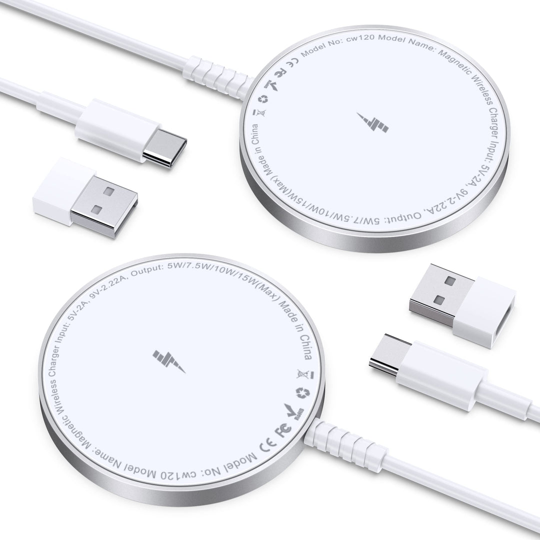 Magnetisches Wireless Charger für iPhone 17/16/15/14/13/12 Serie, Schnelles Induktives Ladepad mit S