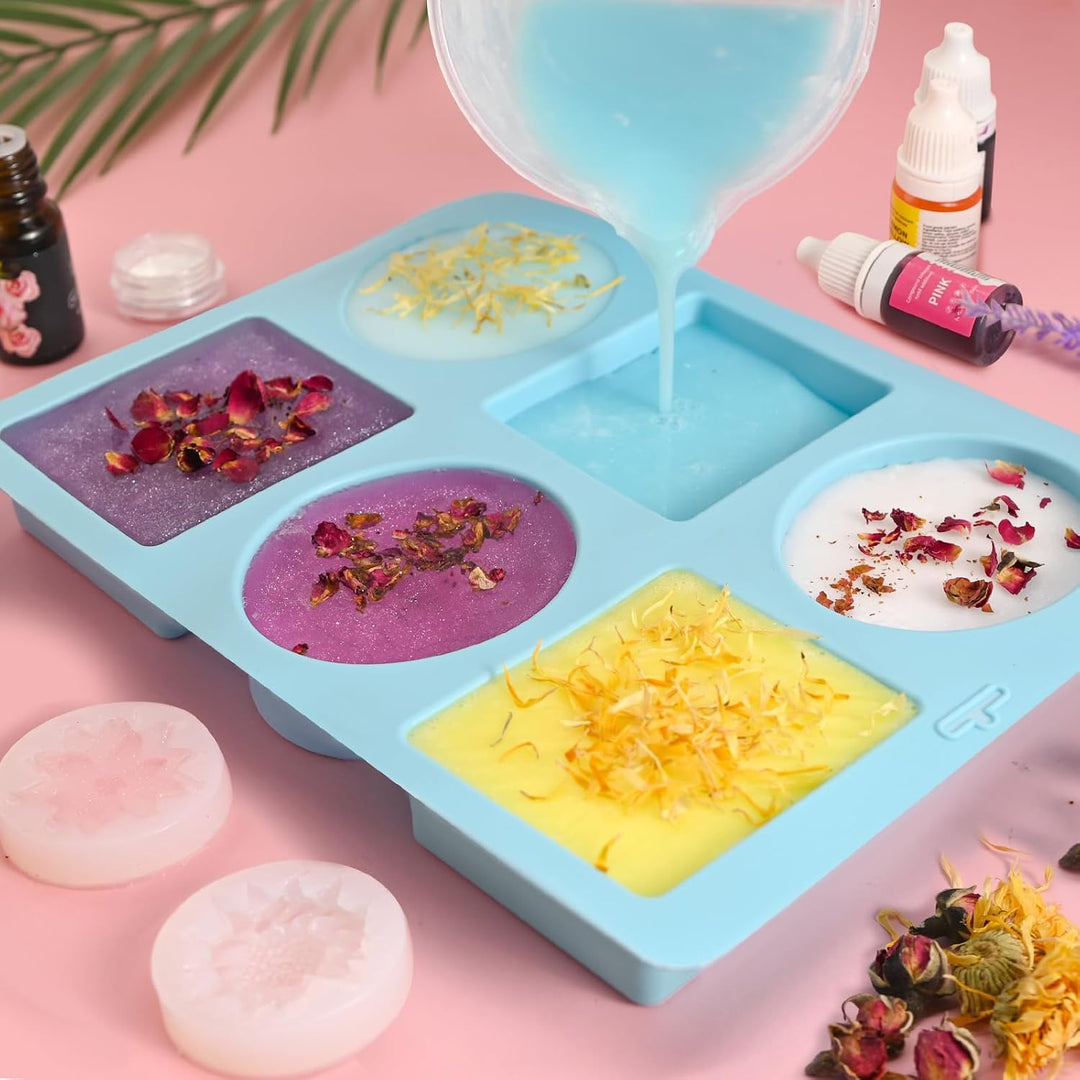 Vezerd Seife Selber Machen, Kreative Bastelset Erwachsene DIY Set | Seifenherstellung mit Seifenform