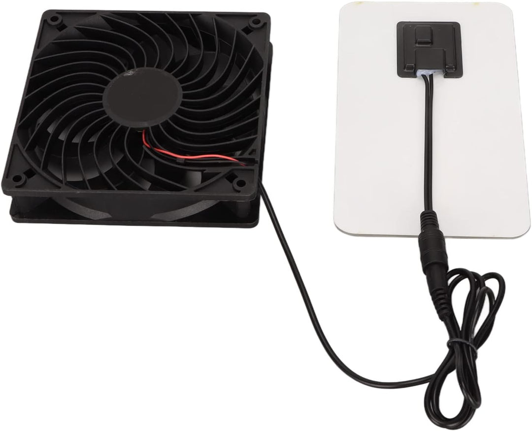 Solarpanel-Lüfter-Set, 3 W, Solarbetriebener Abluftventilator, Tragbarer Solar-Abluftventilator für