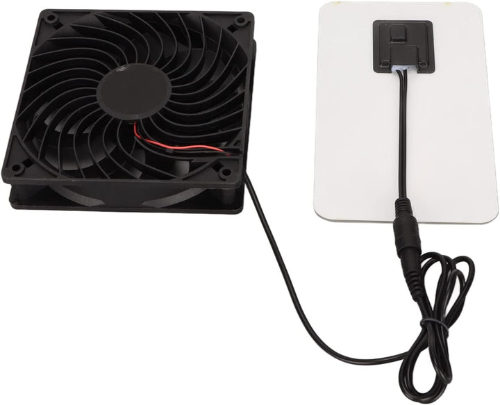 Solarpanel-Lüfter-Set, 3 W, Solarbetriebener Abluftventilator, Tragbarer Solar-Abluftventilator für