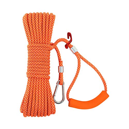 Wäscheleinen, 10 m, dick, für Garten und Aussenbereich, einfach zu Straffen, Orange… Orange 10m, Ora
