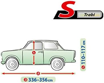 DKMOTO Strapazierfähige Abdeckplane Autoabdeckung Wasserdicht Atmungsaktiv für Trabant