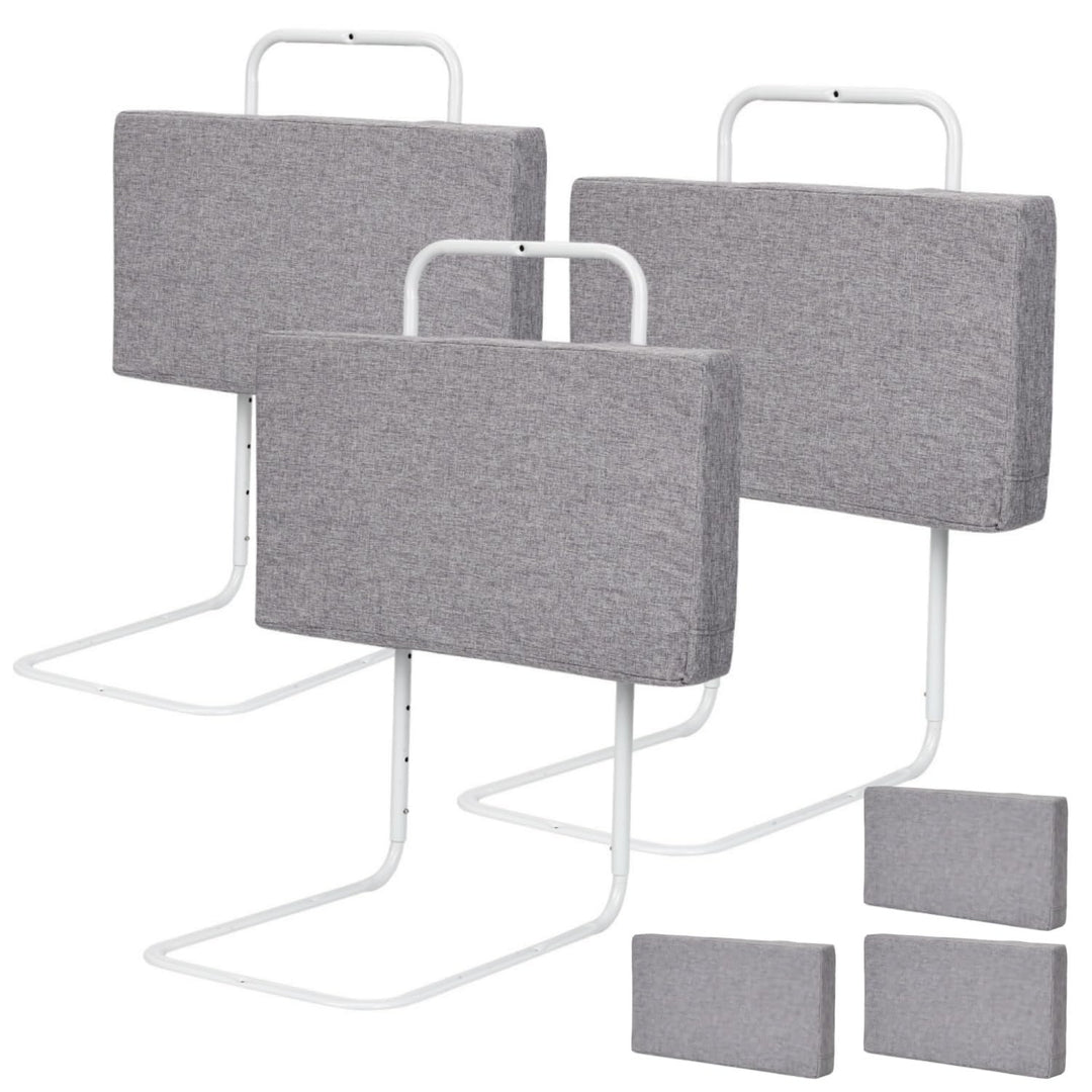 Ikodm Bettgitter 3x50cm rausfallschutz Bett Bettschutzgitter für Kinder 5-Loch Höhenverstellbar Bett