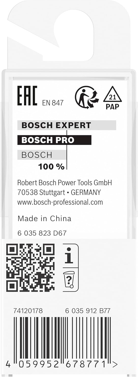 Bosch 1x PRO Nutfräser, zweischneidig (für Weichholz, Hartholz, Ø 16 mm, Professional Zubehör Handfr