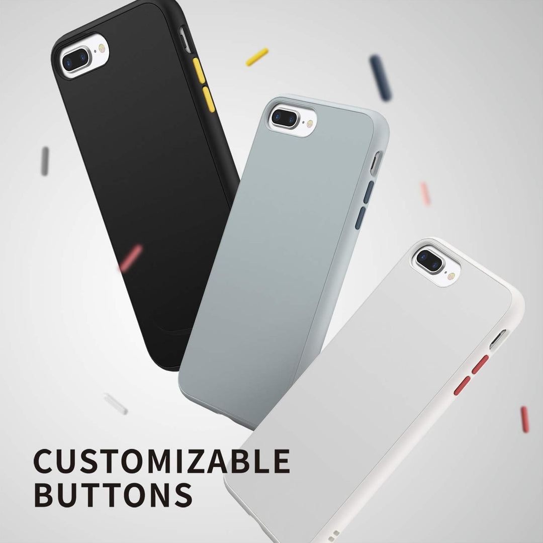 RhinoShield Case kompatibel mit [iPhone 8 Plus/iPhone 7 Plus] | SolidSuit - Schock Absorbierende Sch