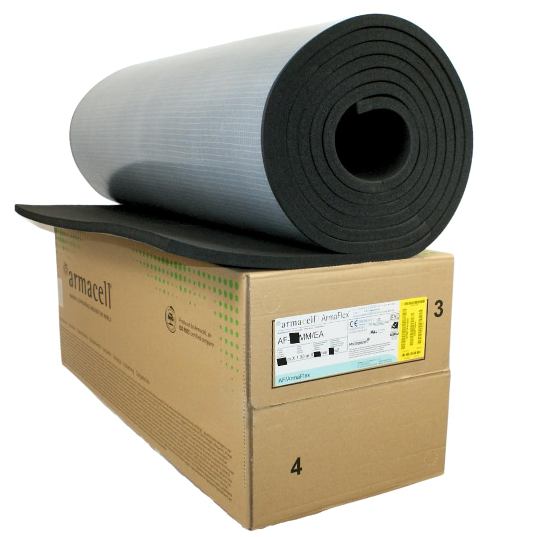 ArmaFlex AF Kautschuk-Dämmmatte selbstklebend 13mm - 25cm x 1m Isolierung | Effiziente Kälte- und Wä