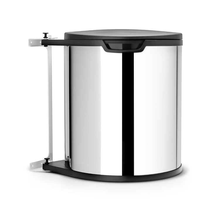 Brabantia 262203 Einbaueimer Built in bin 15 L brilliant steel, Brilliant Steel