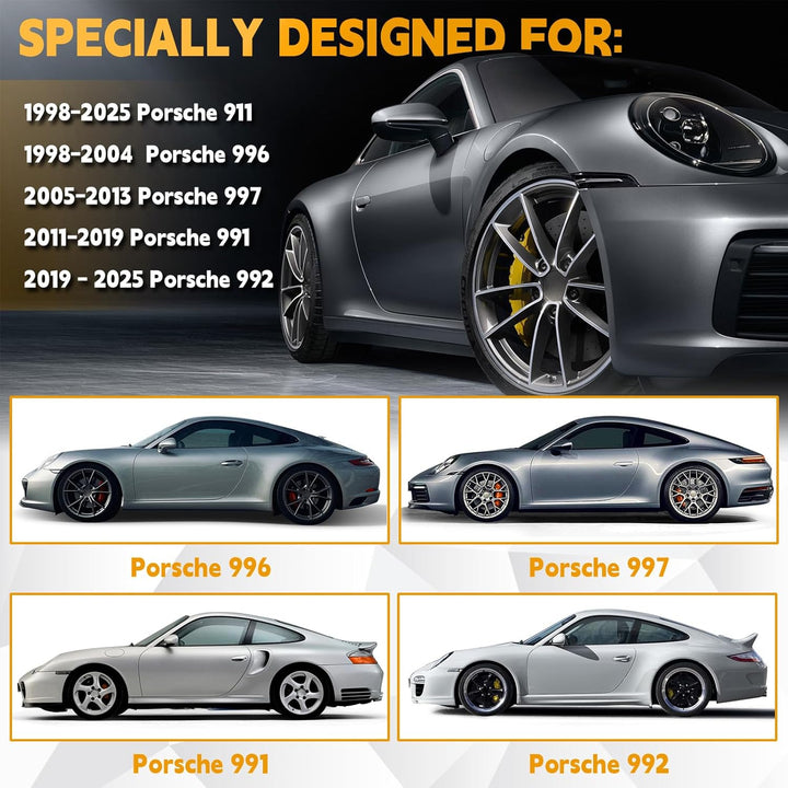 Autoabdeckung Wasserdicht für 1998-2025 Porsche 911 (991/992/996/997 Serie), Vollgarage Autoplane Au