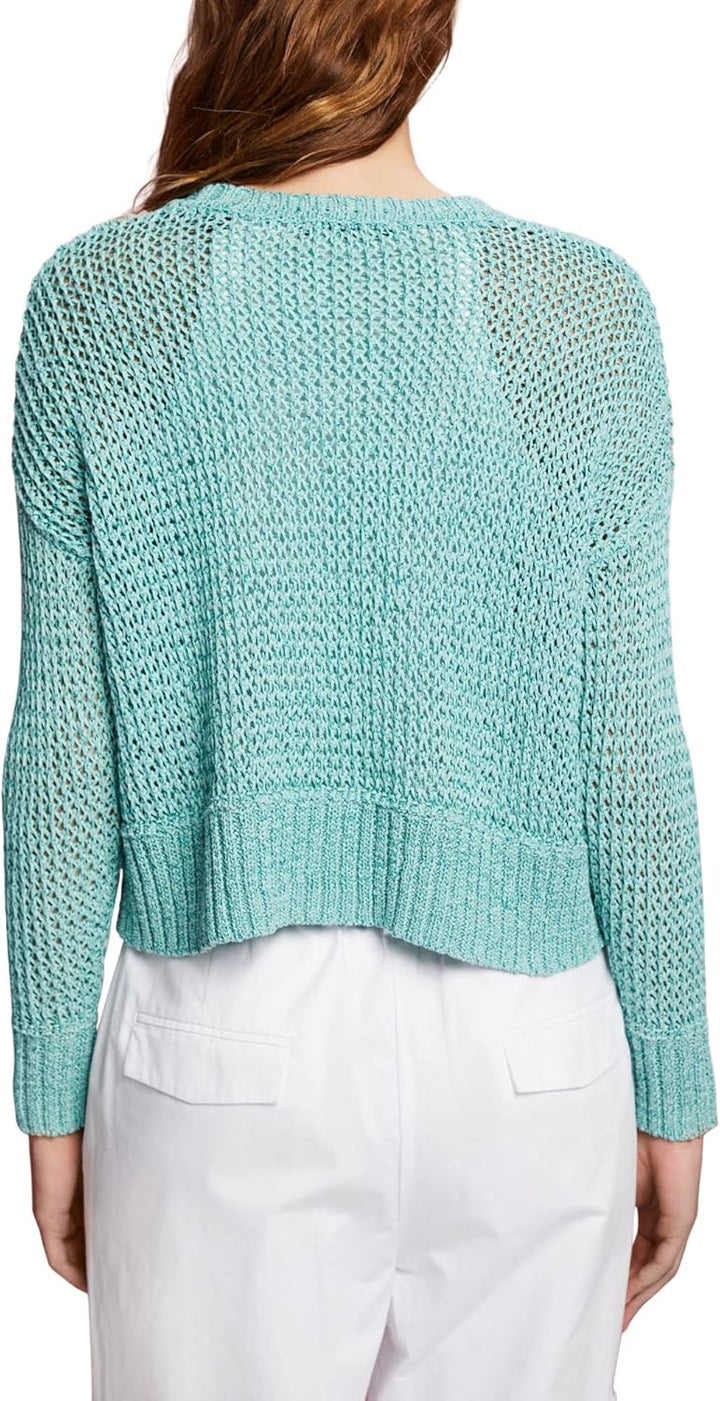 ESPRIT Damen 033eo1i308 Pullover L 307/Emerald Green 3, L 307/Emerald Green 3