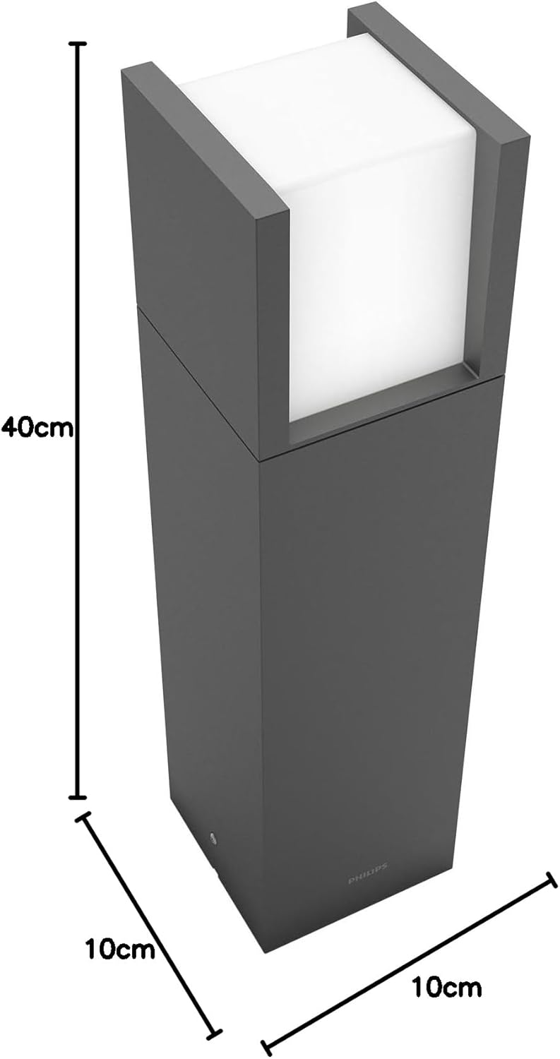 Philips myGarden Arbour LED Sockelleuchte, 1x6W, Aluminium Ohne Bewegungsmelder 1-flammig Sockelleuc