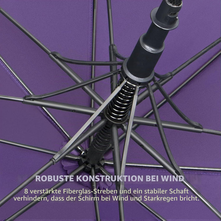 NINEMAX Regenschirm Gross Sturmfest,Golf Stockschirm Automatik Auf,L/XL/XXL Regenschirm für Herren D