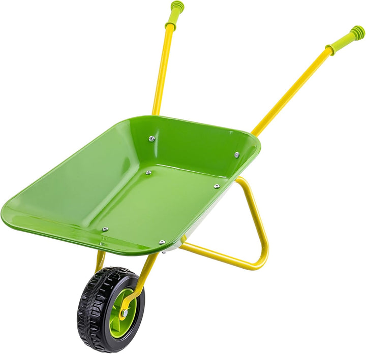 KADAX Kinderschubkarre aus Metall, Gartenschubkarre für Kinder, Gartenwerkzeug, kleine Schubkarre zu