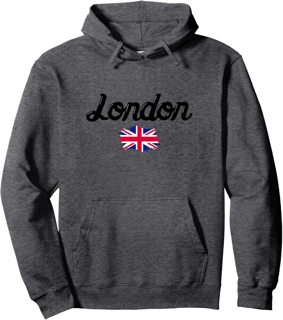 I Love London, Cool London UK Skyline Illustration Graphic Pullover Hoodie