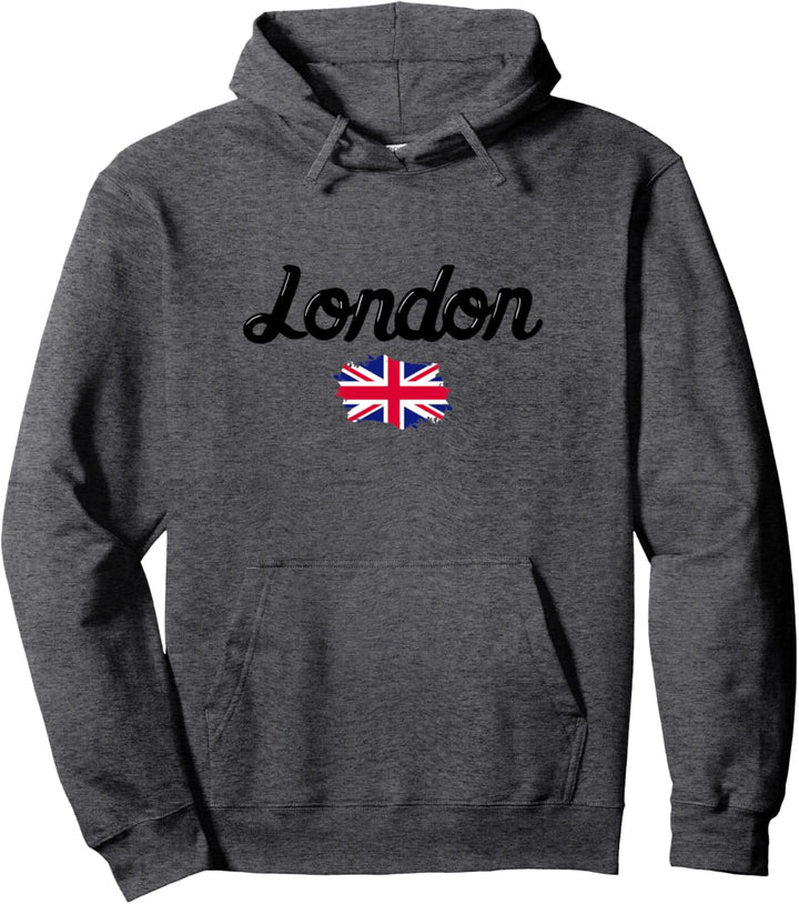 I Love London, Cool London UK Skyline Illustration Graphic Pullover Hoodie