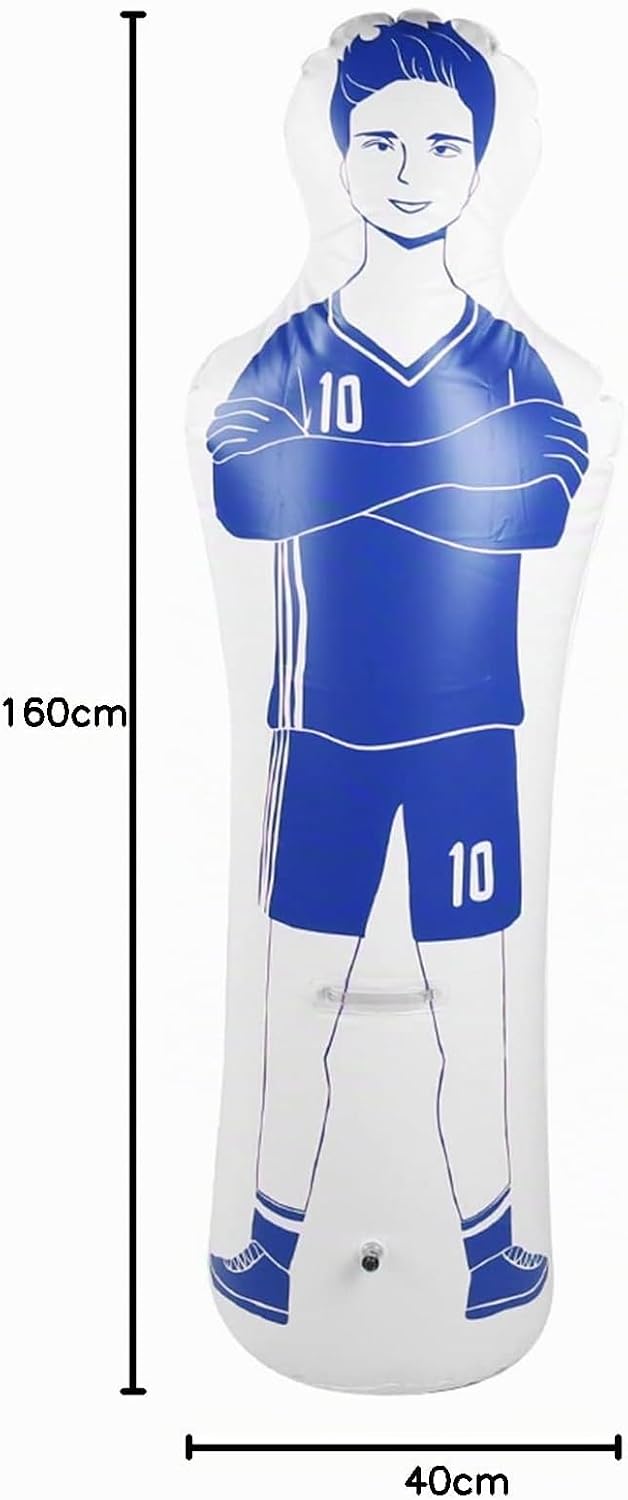 Fussball Dummy, 160cm Aufblasbarer Fussball Dummies Fussballtrainer Dummy Torhüter, Torwart Training