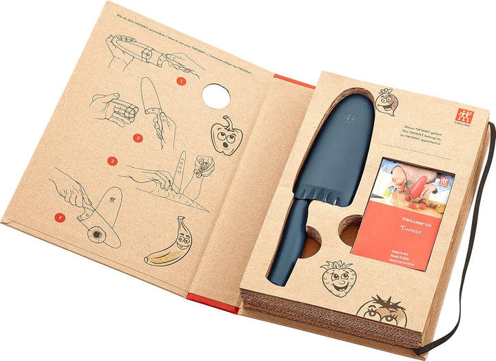 ZWILLING Twinny Kinderkochmesser, 10 cm, mit Fingerschutz, Edelstahl, Abgerundete Klingenform, Kindg